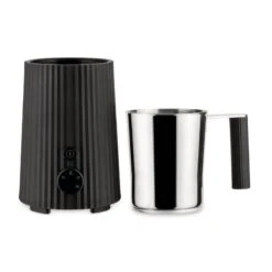 Alessi Plissé Milk Frother, Black -Kitchen Utensils Sale 0004 MDL13 B 02 A4 3500pxl