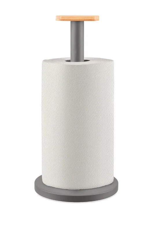 Alessi Mattina Kitchen Roll Holder, Dark Grey 4 Alessi Mattina Kitchen Roll Holder, Dark Grey - Image 2