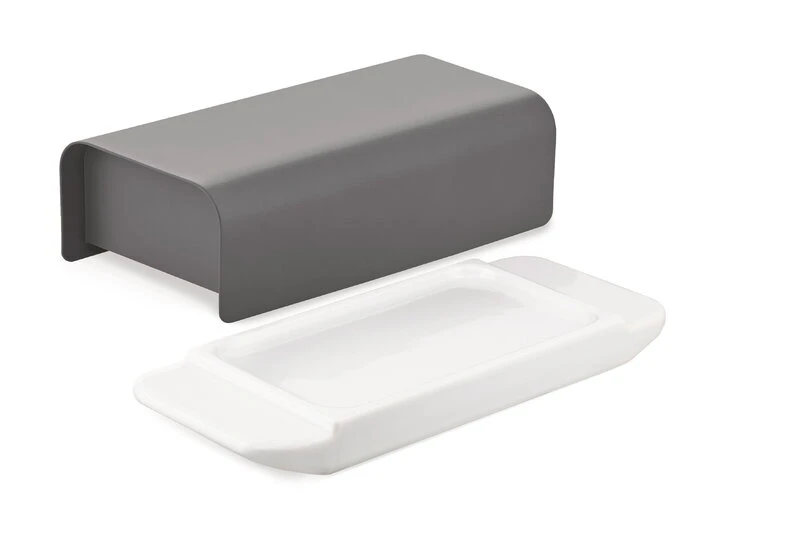 Alessi Mattina Butter Dish, Dark Grey 6 Alessi Mattina Butter Dish, Dark Grey - Image 4