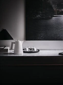 Alessi Plissé Electric Kettle 1 L, White -Kitchen Utensils Sale 0009 MDL06 1 Amb2 A4 3500pxl