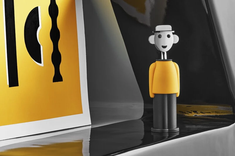 Alessi Alessandro M. Corkscrew, Yellow - Black 4 Alessi Alessandro M. Corkscrew, Yellow - Black - Image 2