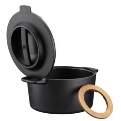 Fiskars Norden Cast Iron Pot 4 L 12 Fiskars Norden Cast Iron Pot 4 L -Kitchen Utensils Sale 1026565 Fiskars Norden cast iron casserole 4L Lid open 1