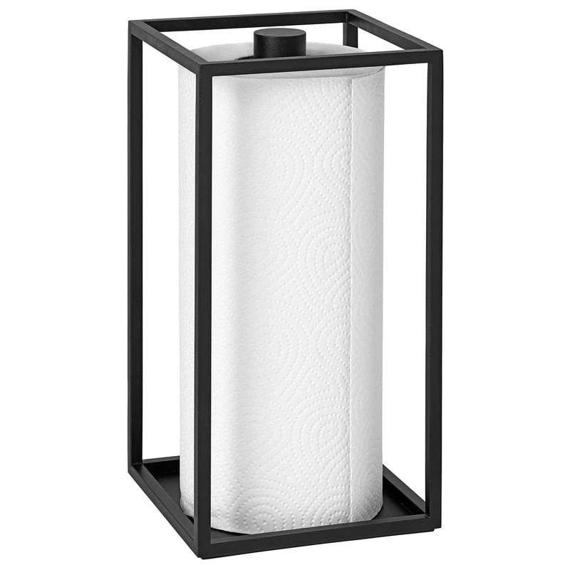 By Lassen Kubus Roll'in Kitchen Paper Holder, Black 3 By Lassen Kubus Roll'in Kitchen Paper Holder, Black