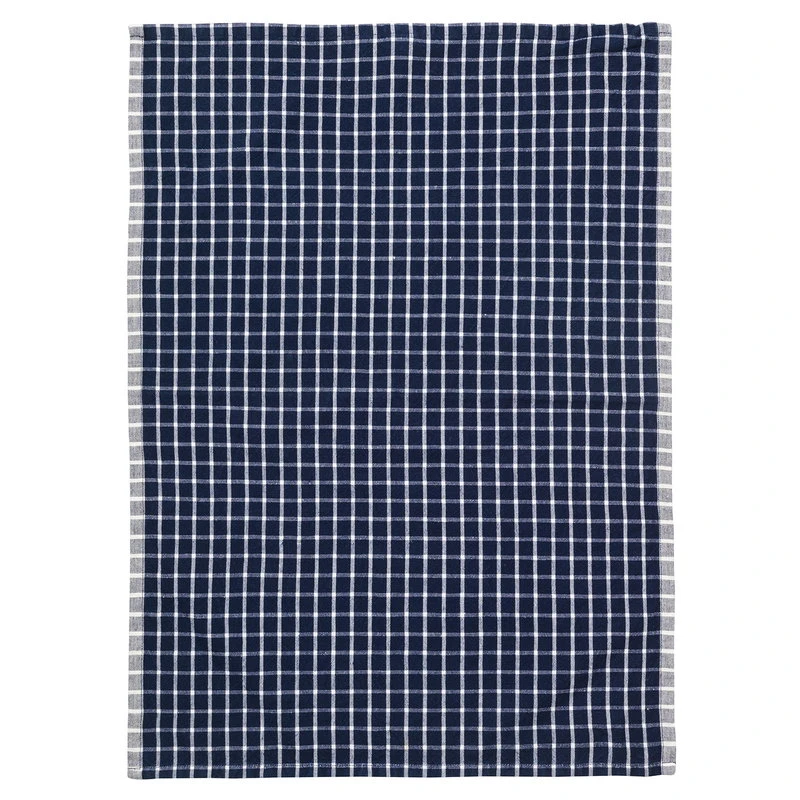 Ferm LIVING Hale Tea Towel, Dark Blue - Off White 3 Ferm LIVING Hale Tea Towel, Dark Blue - Off White
