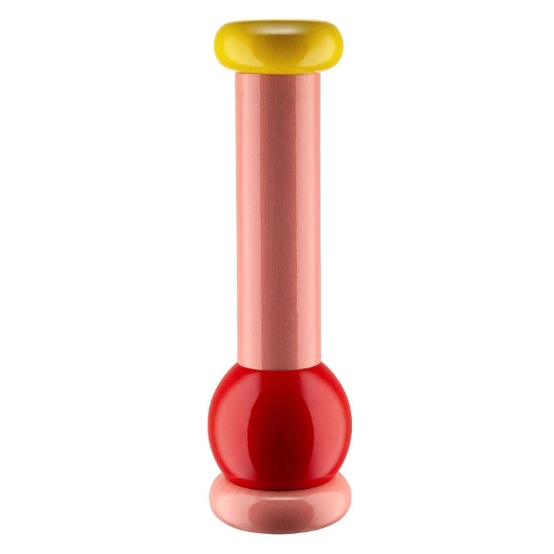 Alessi Sottsass Grinder, Large, Red - Pink - Yellow 3 Alessi Sottsass Grinder, Large, Red - Pink - Yellow