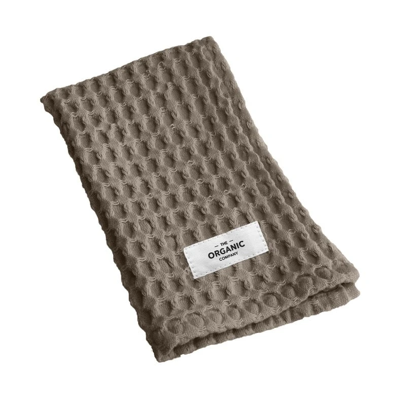 The Organic Company Big Waffle Kitchen And Wash Cloth, Clay 5 The Organic Company Big Waffle Kitchen And Wash Cloth, Clay - Image 3