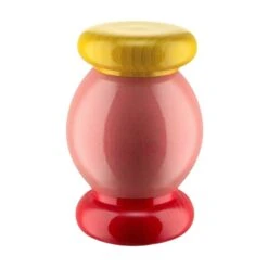 Alessi Sottsass Grinder, Small, Pink - Yellow - Red