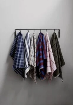 Ferm LIVING Hale Tea Towel, Brown - Navy Blue -Kitchen Utensils Sale 27 10152 1