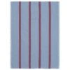 Ferm LIVING Hale Tea Towel, Faded Blue - Burgundy