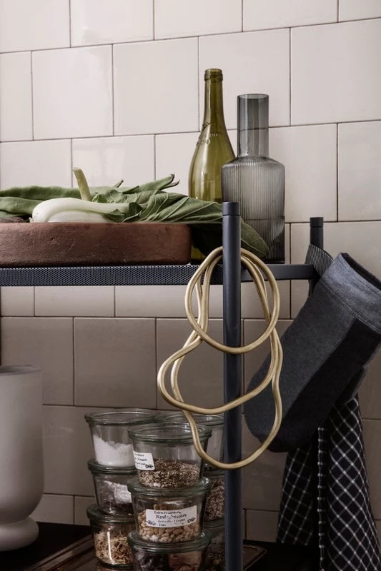 Ferm LIVING Hale Tea Towel, Dark Blue - Off White 5 Ferm LIVING Hale Tea Towel, Dark Blue - Off White - Image 3