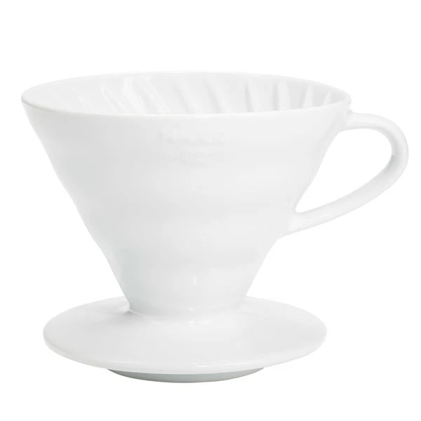 Hario Hario V60 Coffee Dripper Size 02, White Porcelain 3 Hario Hario V60 Coffee Dripper Size 02, White Porcelain