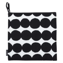 Marimekko Räsymatto Pot Holder, Black - White