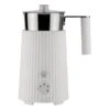 Alessi Plissé Milk Frother, White