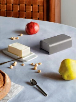 Alessi Mattina Butter Dish, Dark Grey 11 Alessi Mattina Butter Dish, Dark Grey -Kitchen Utensils Sale BG04 DG amb V