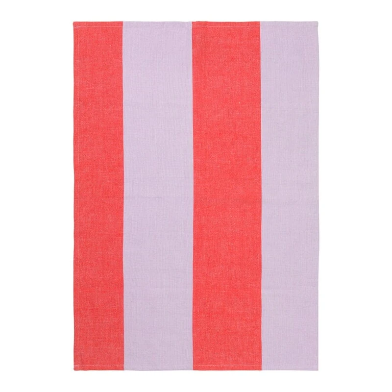 Ferm LIVING Hale Tea Towel, Red - Lilac 3 Ferm LIVING Hale Tea Towel, Red - Lilac