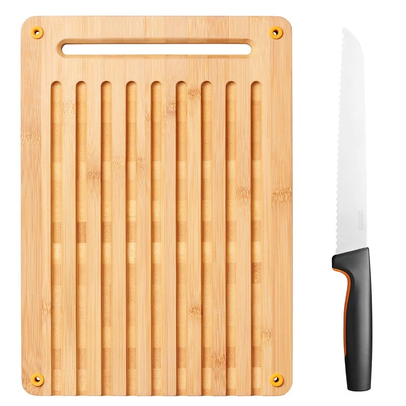 Fiskars Functional Form Bread Board And Knife Set 3 Fiskars Functional Form Bread Board And Knife Set