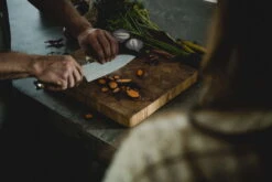 Fiskars Norden Large Cook's Knife -Kitchen Utensils Sale Fiskars Norden Large cooks knife chopping carrots 1026419