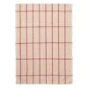 Ferm LIVING Hale Tea Towel, Rose - Rust -Kitchen Utensils Sale Hale Yarn dyed linen towel 100089 648