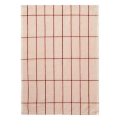 Ferm LIVING Hale Tea Towel, Rose - Rust