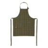 Ferm LIVING Hale Kids Apron, Green - Black 2 Ferm LIVING Hale Kids Apron, Green - Black -Kitchen Utensils Sale Hale lasten esiliina vihrea musta TM