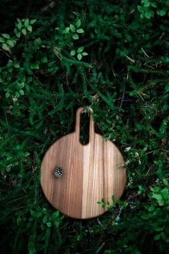 Hanna Saari Halikko Cutting Board, Round, Elm -Kitchen Utensils Sale Halikko Jalava 24 B