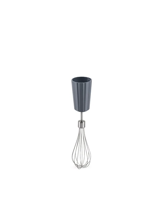 Alessi Plissé Hand Blender With Whisk And Chopper, Grey 4 Alessi Plissé Hand Blender With Whisk And Chopper, Grey - Image 2