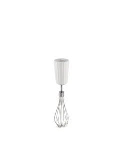 Alessi Plissé Hand Blender With Whisk And Chopper, White -Kitchen Utensils Sale MDL10 FRU W
