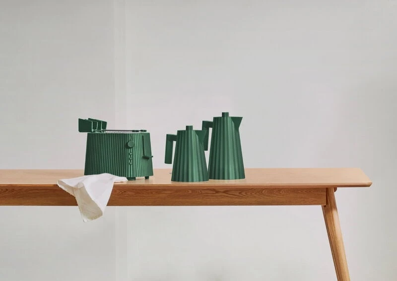 Alessi Plissé Toaster, Green 7 Alessi Plissé Toaster, Green - Image 5