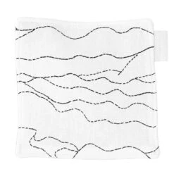 Saana Ja Olli Rakkauden Meri Pot Holder, White - Black