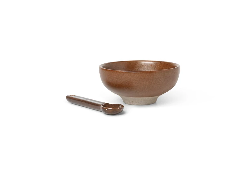 Ferm LIVING Petite Salt Set, Chocolate 4 Ferm LIVING Petite Salt Set, Chocolate - Image 2