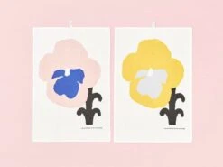 Kauniste Orvokki Tea Towel, Blue -Kitchen Utensils Sale kauniste pressphoto 2017ss print011 1