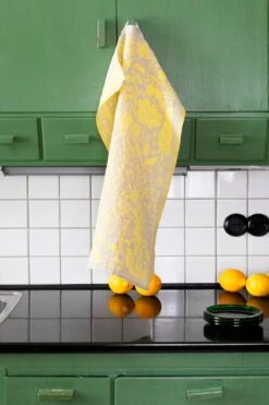 Lapuan Kankurit Villiyrtit Hand Towel, Yellow - Linen -Kitchen Utensils Sale lapuankankurit villiyrtit towel yellow linen 1 0
