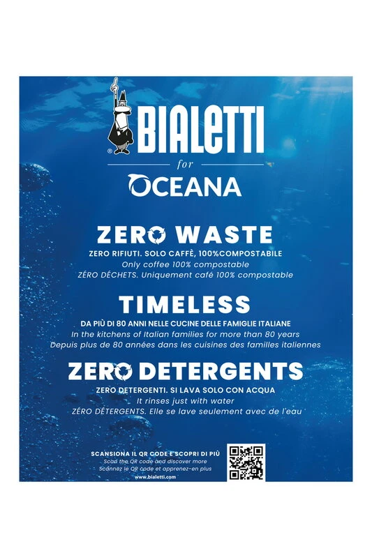 Bialetti Moka Express Oceana Espresso Maker, 4 Cups 4 Bialetti Moka Express Oceana Espresso Maker, 4 Cups - Image 2